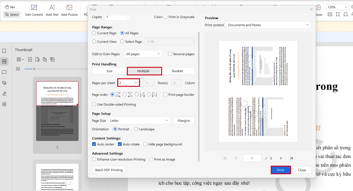 Cach-in-2-trang-pdf-tren-1-mat-giay-a4-bang-adobe-acrobat-reader