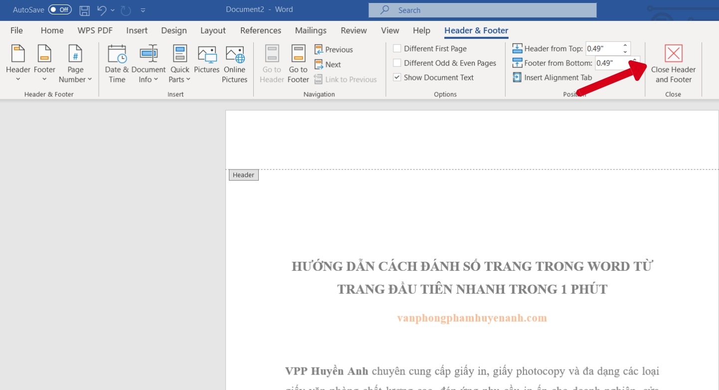 Chon-close-header-and-footer-de-hoan-tat-danh-so-trang