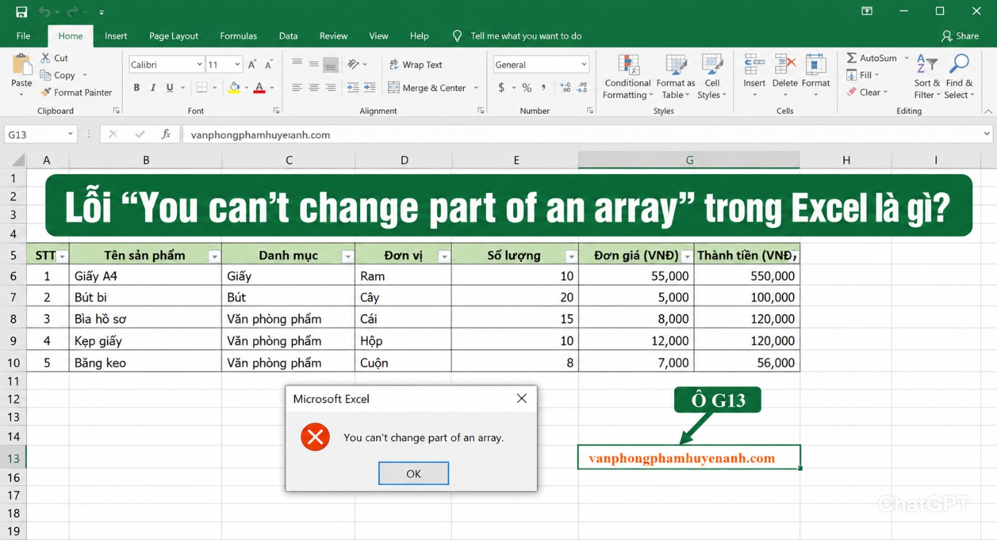 Loi-you-cant-change-part-of-an-array-trong-excel-la-gi