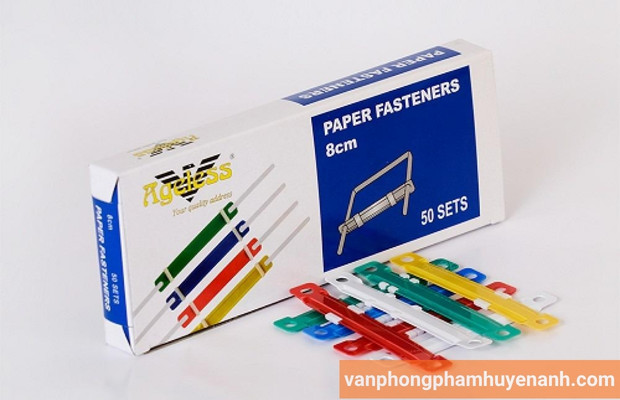 Kẹp acco nhựa nhẹ, nhiều màu sắc