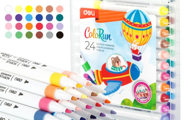 Bộ bút marker Deli đa màu