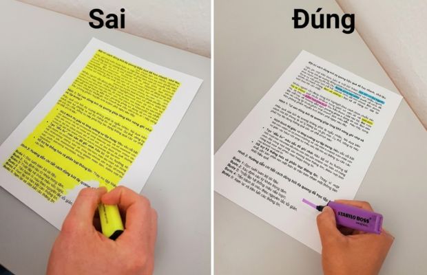 Chỉ nên highlight từ khóa quan trọng