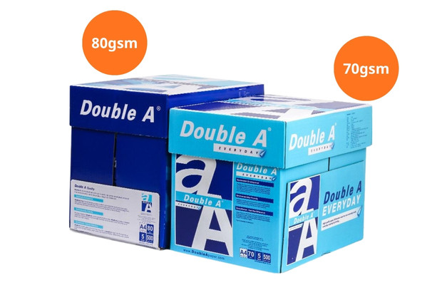 Hai định lượng giấy Double A phổ biến đáp ứng nhu cầu in ấn