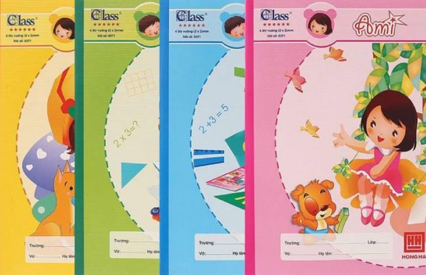 Tập học sinh có giấy tốt, gáy chắc và bìa bền giúp viết sạch đẹp, hạn chế hư hỏng khi sử dụng