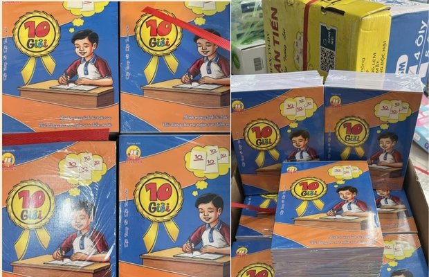Vở Thuận Tiến được đóng gói theo lốc, thuận tiện cho việc phân chia và trao tặng 