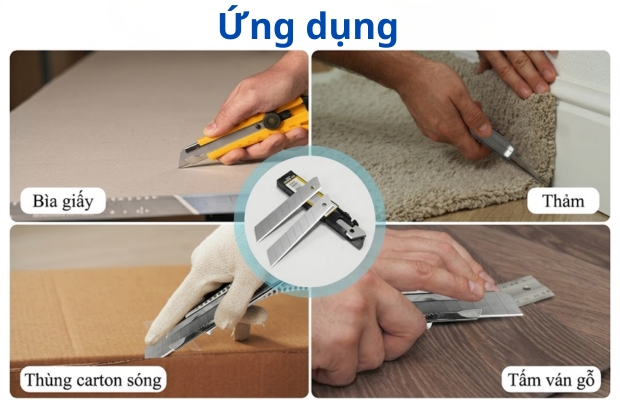 Lựa chọn kích thước lưỡi dao phù hợp dựa trên vật liệu